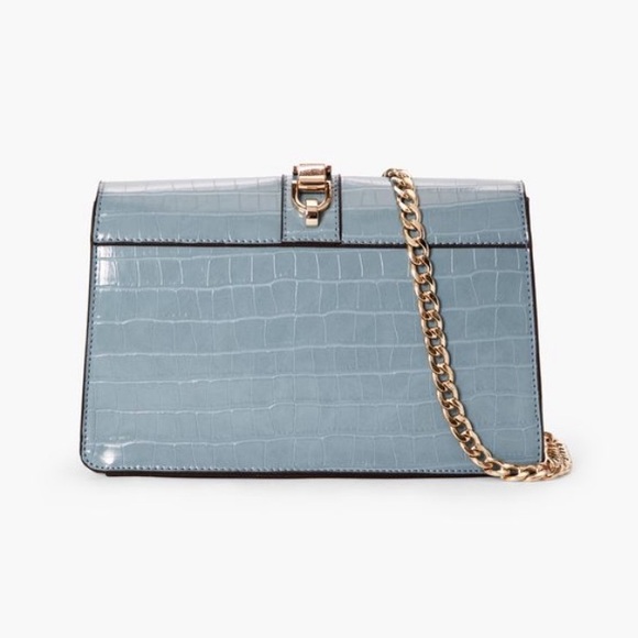 Blue Croc crossbody elegant bag - Picture 3 of 5